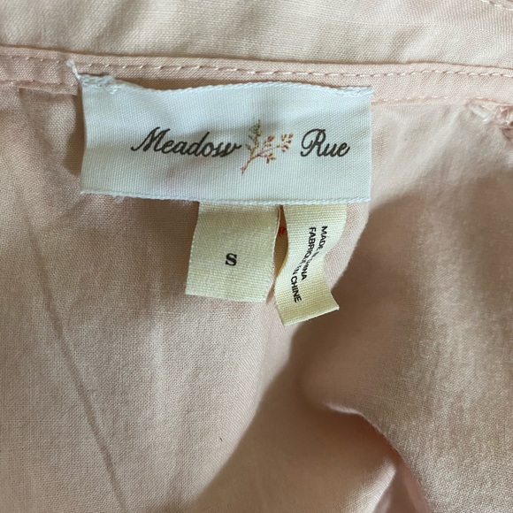 Anthropologie Meadow Rue Anona Tee Lace Henley. S - Picture 4 of 10